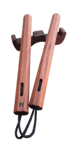 Load image into Gallery viewer, Solid wood hand made mahogany nunchakus straight or tapered
