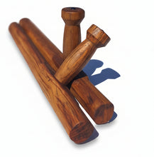 Load image into Gallery viewer, Traditional Round Solid Teak hand made Tonfas
