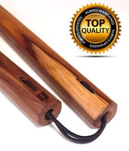 Load image into Gallery viewer, Solid Teak handcrafted Tapered Octagonal Nunchakus
